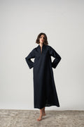 Alarik Linen Kaftan Navy