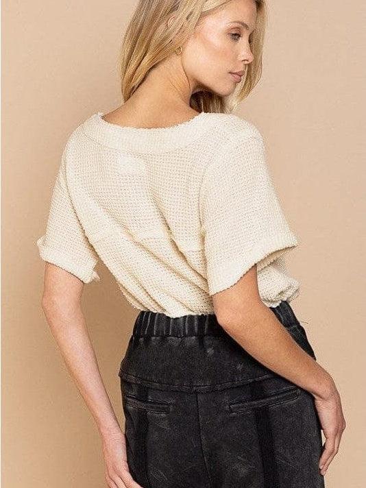 Waffle Knit Top