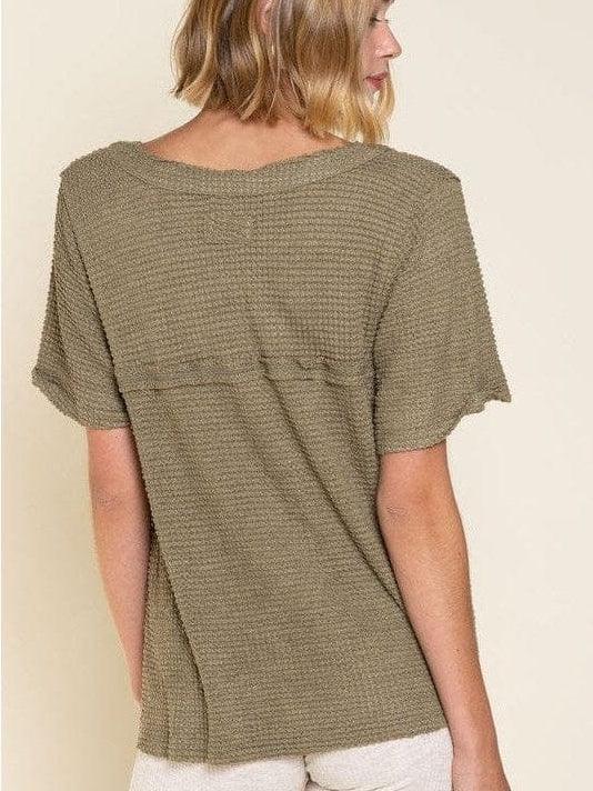 Waffle Knit Top