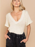 Waffle Knit Top