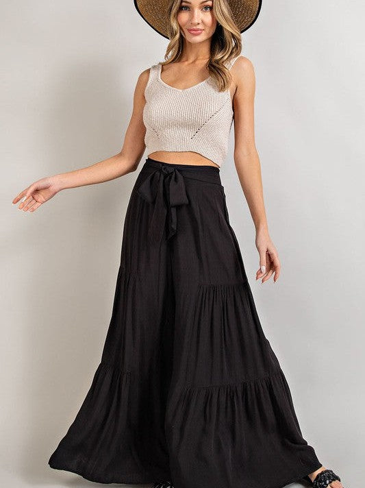 Boho Babe Tiered Wide Leg Pants