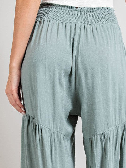 Boho Babe Tiered Wide Leg Pants