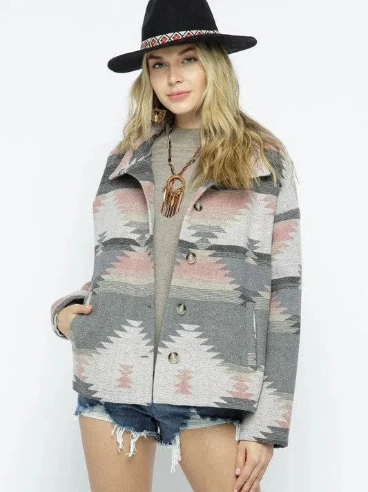 Pattern Lightweight Jacket