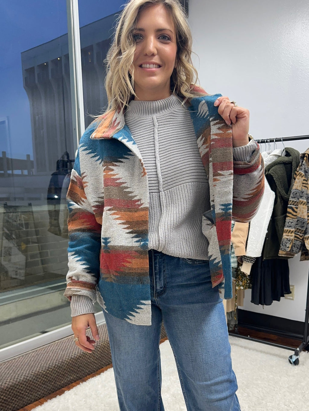 Pattern Lightweight Jacket