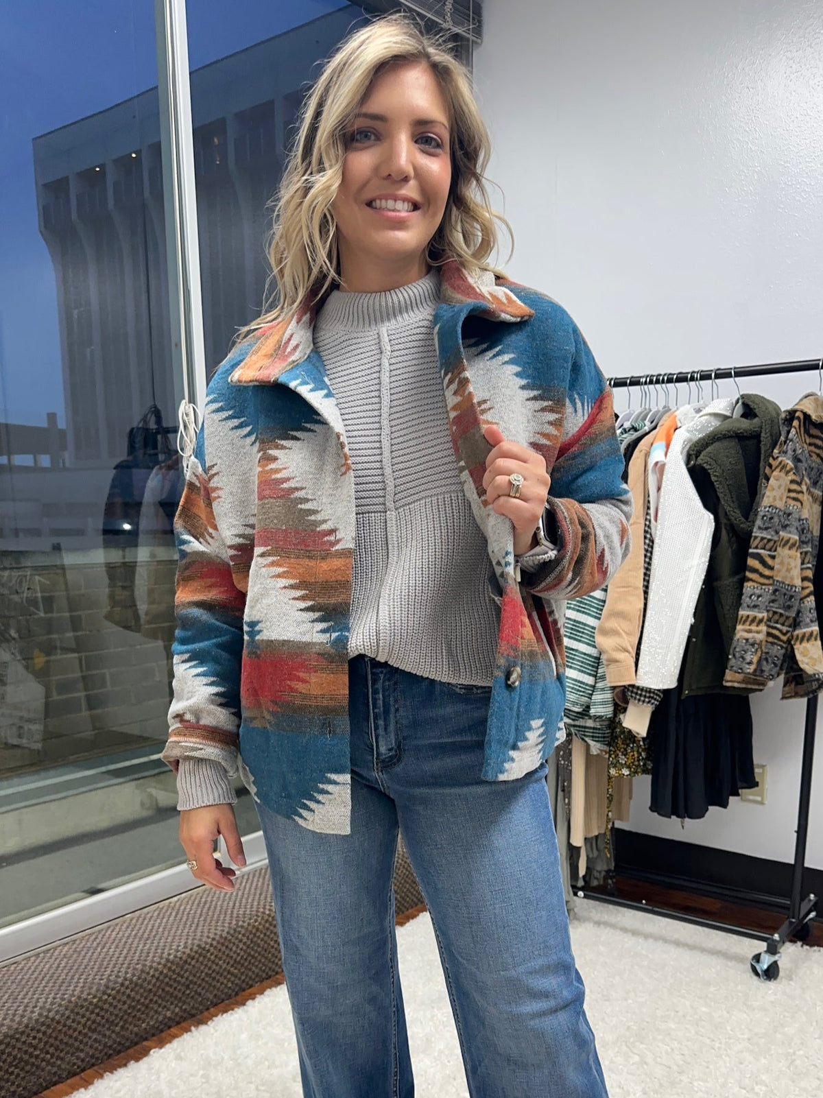 Pattern Lightweight Jacket