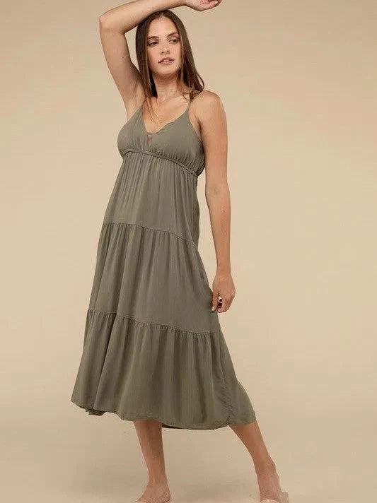 Born to Shine Sweetheart Neckline Tiered  Dress