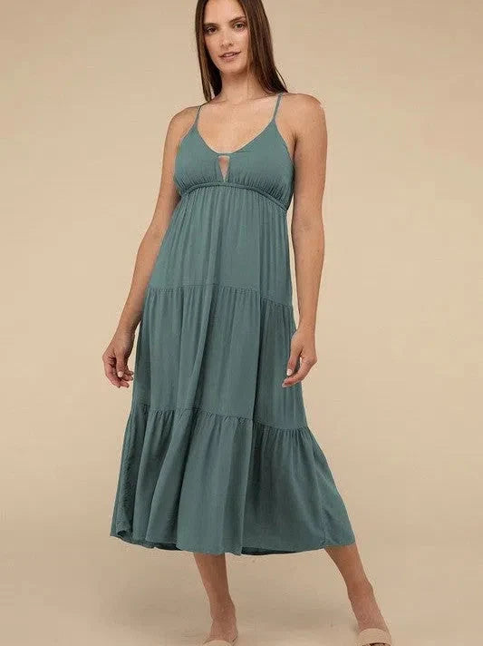 Born to Shine Sweetheart Neckline Tiered  Dress
