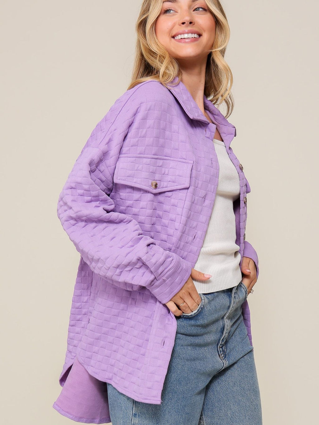 Quilted Button Up Shacket