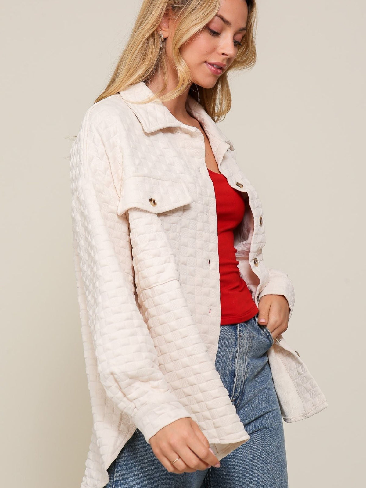 Quilted Button Up Shacket