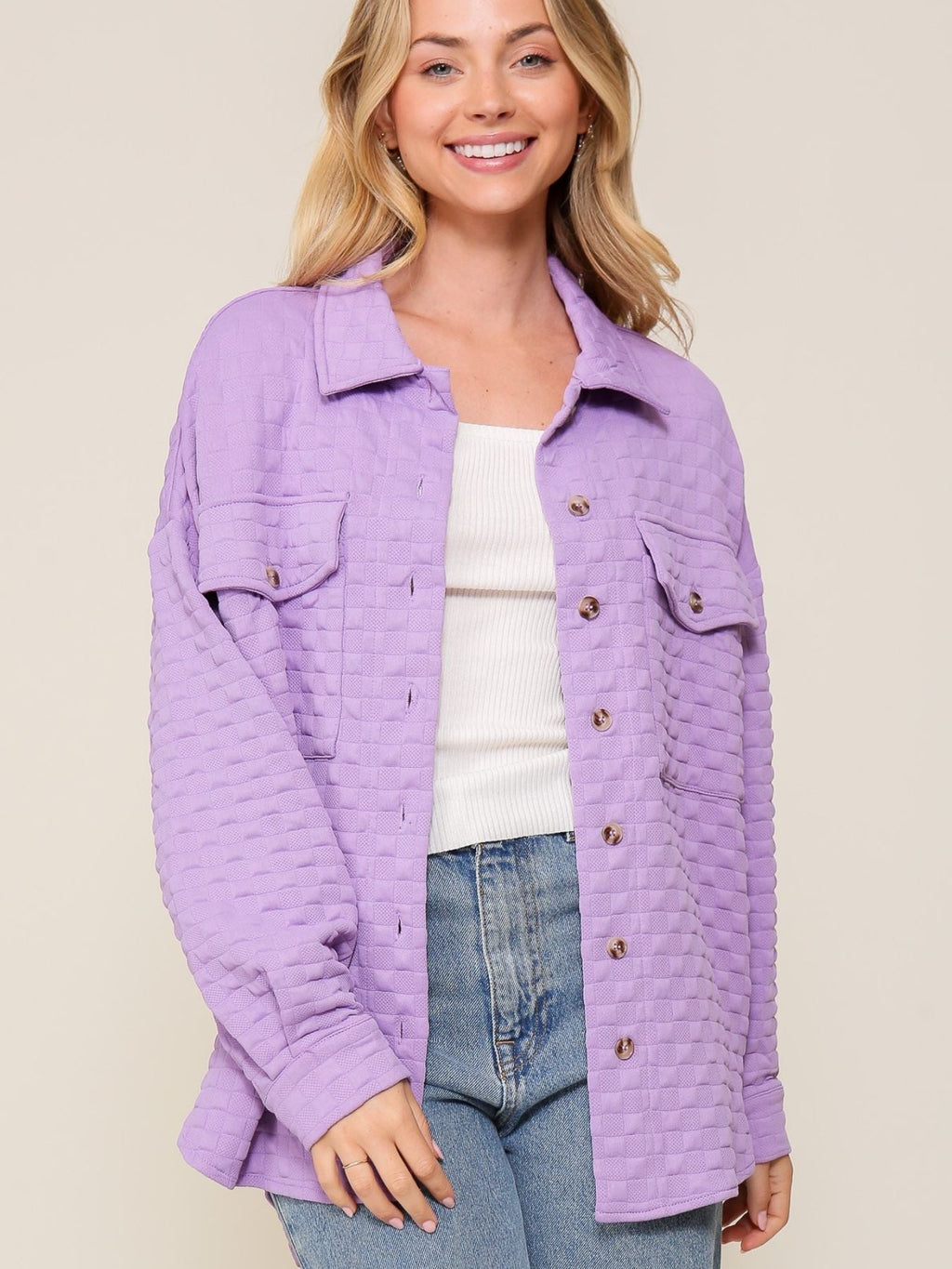 Quilted Button Up Shacket