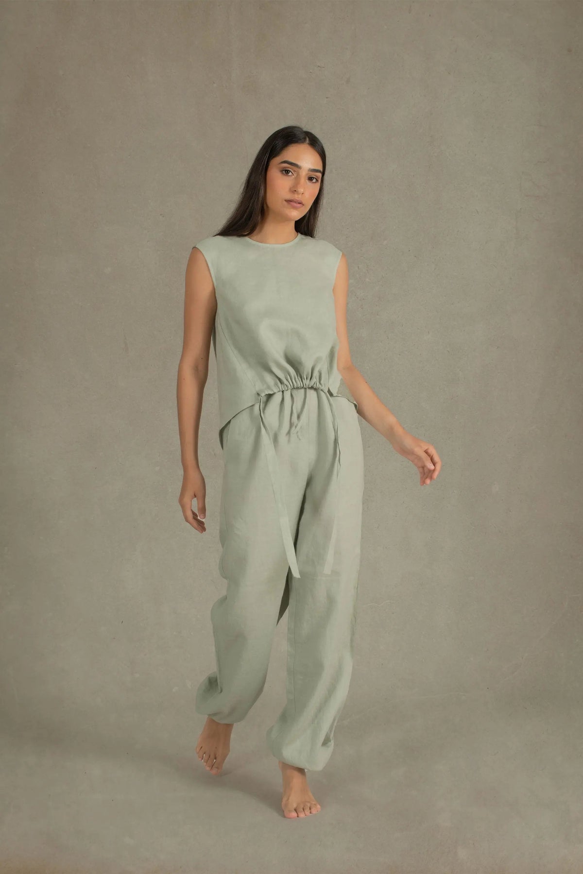 Chapitre Linen Balloon Pant Sage Green
