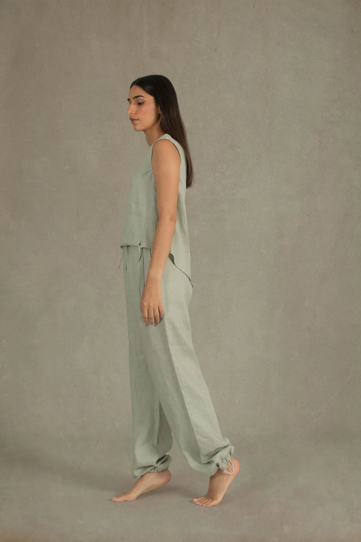 Chapitre Linen Balloon Pant Sage Green