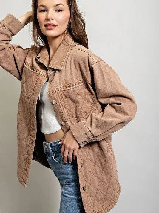 Quilted Button Down Shacket