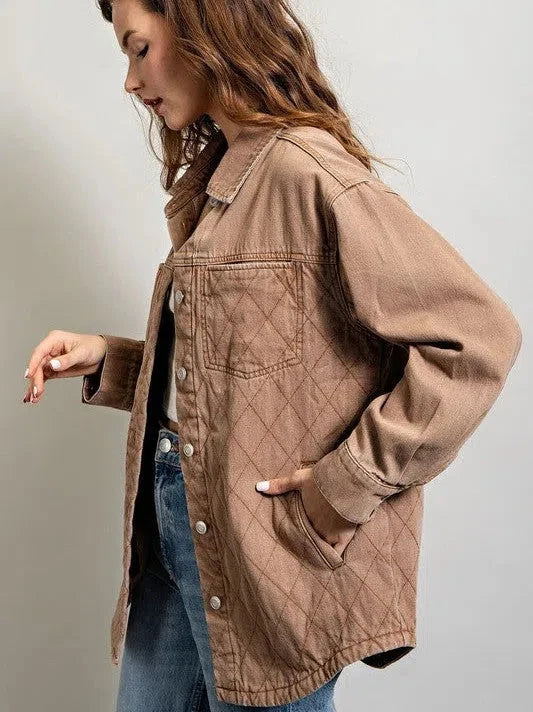 Quilted Button Down Shacket
