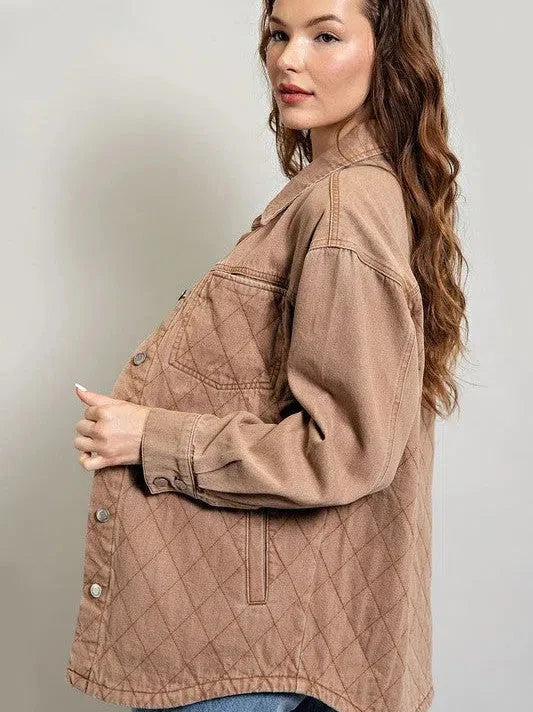 Quilted Button Down Shacket