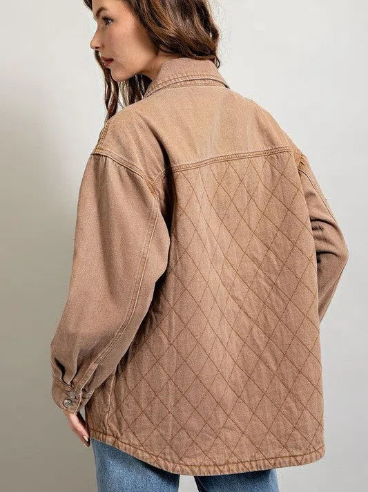 Quilted Button Down Shacket
