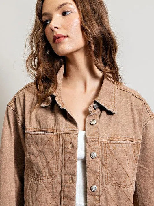 Quilted Button Down Shacket