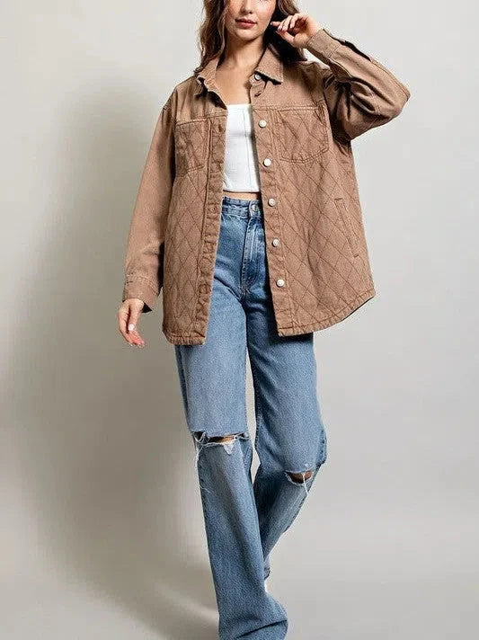 Quilted Button Down Shacket
