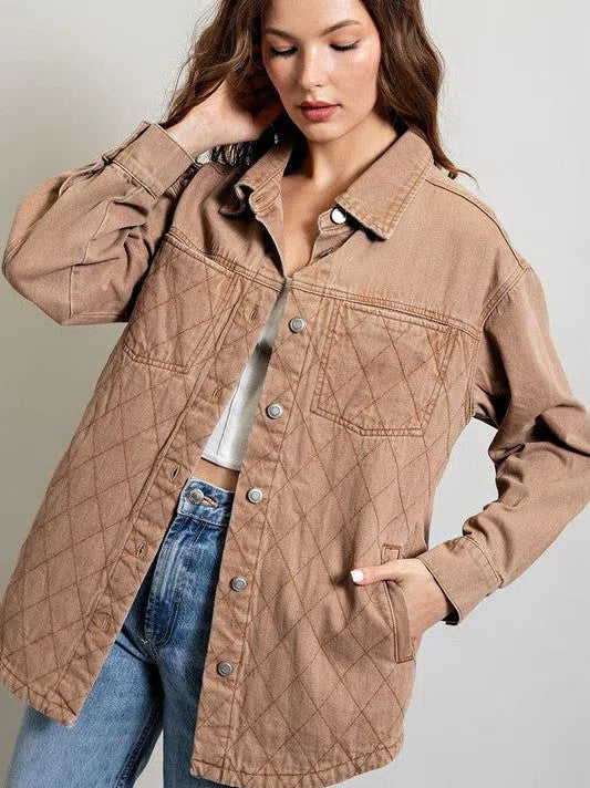 Quilted Button Down Shacket