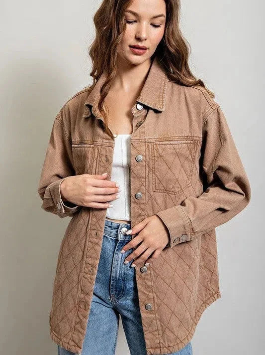 Quilted Button Down Shacket