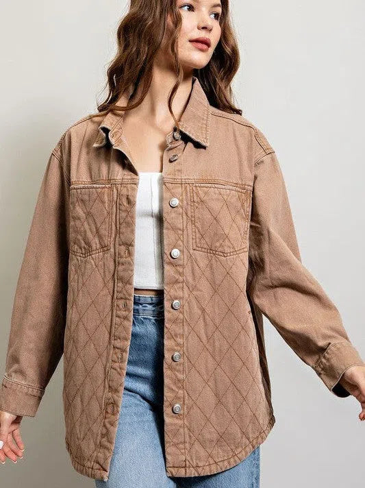 Quilted Button Down Shacket