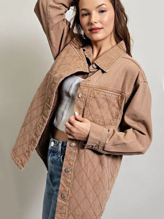 Quilted Button Down Shacket