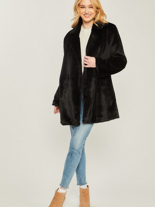 Coat Obsession Soft and Cozy Teddy Collar Coat