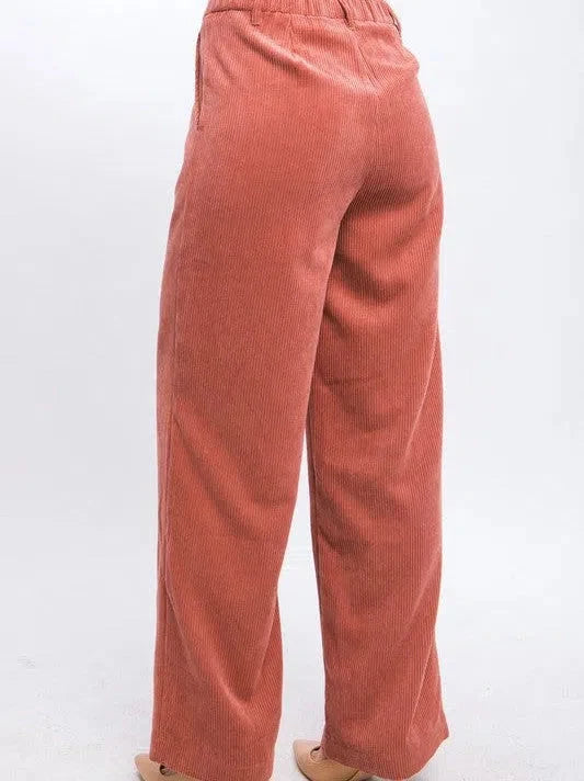 Everyday Style Corduroy Trouser Pants