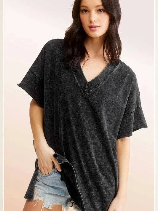 Oversized Short Sleeve Top