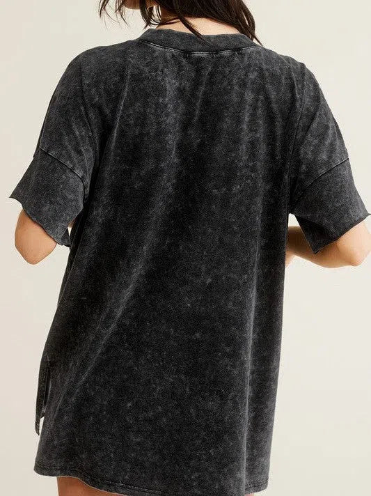 Oversized Short Sleeve Top