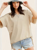 Oversized Short Sleeve Top