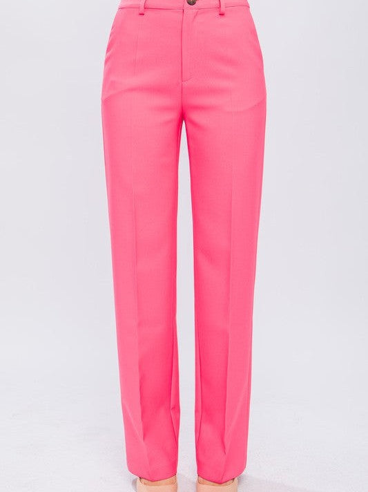 Straight Leg Blazer Pants