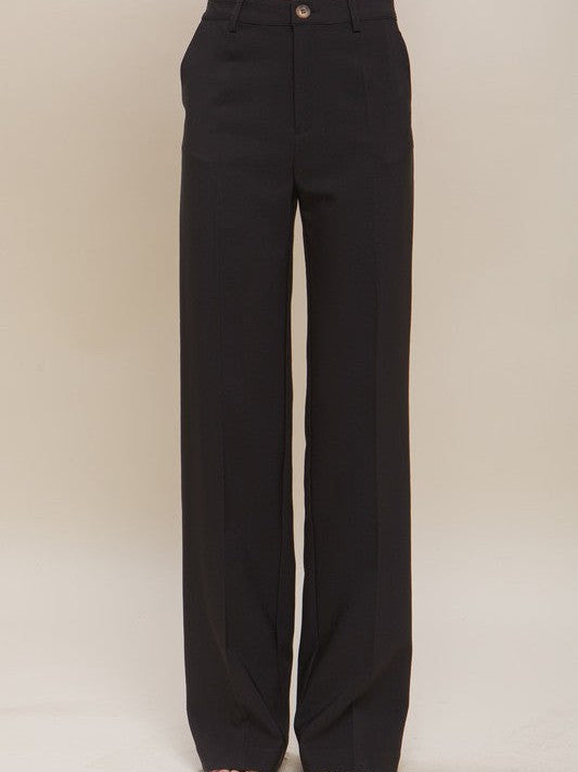Straight Leg Blazer Pants