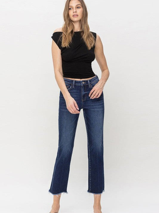 Rise Straight Leg Jeans
