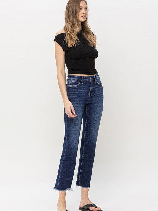 Rise Straight Leg Jeans