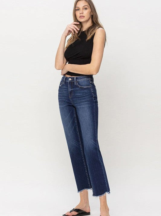 Rise Straight Leg Jeans