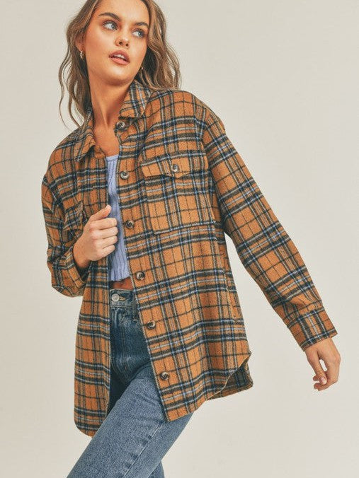 Fall Plaid Flannel Shacket