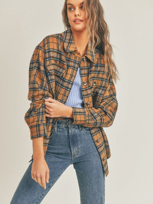Fall Plaid Flannel Shacket