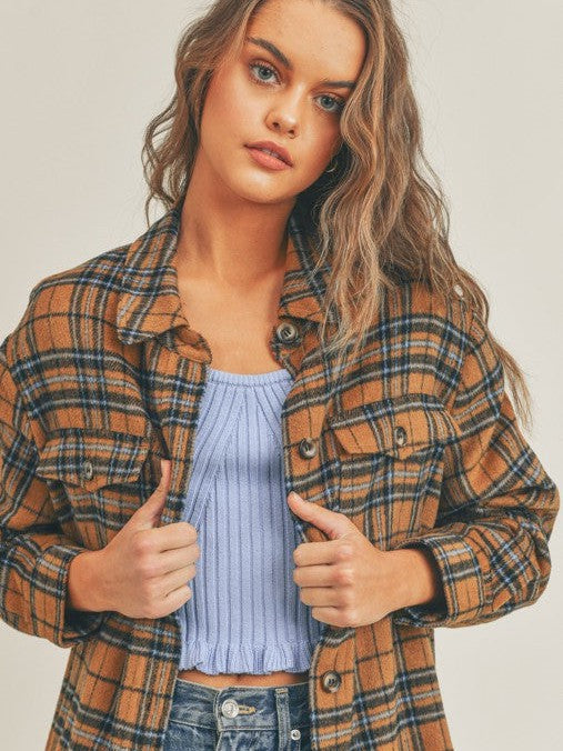Fall Plaid Flannel Shacket