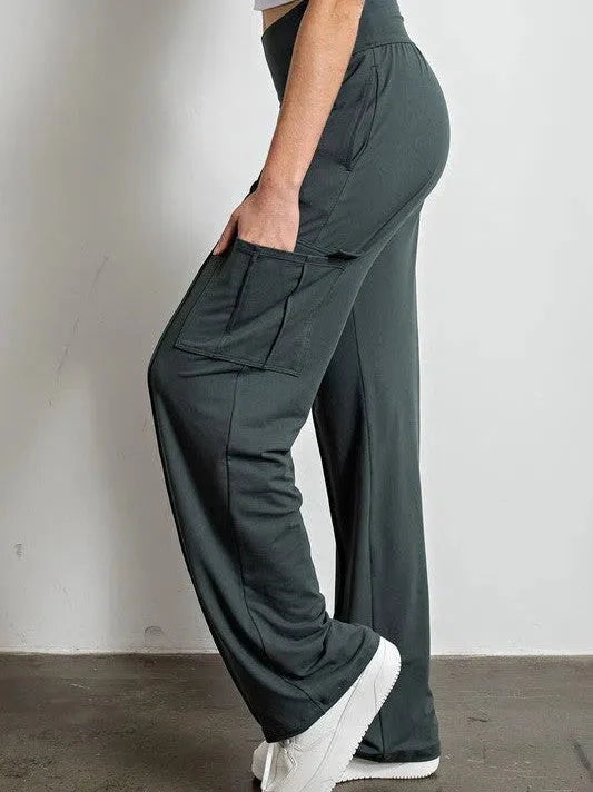 Soft Straight Leg Cargo Pants
