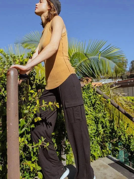 Soft Straight Leg Cargo Pants