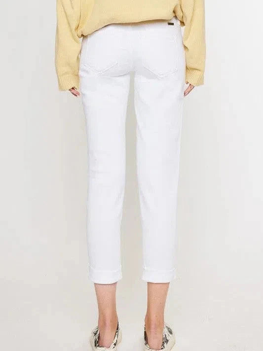 Girlfriend Fit Cropped Jeans