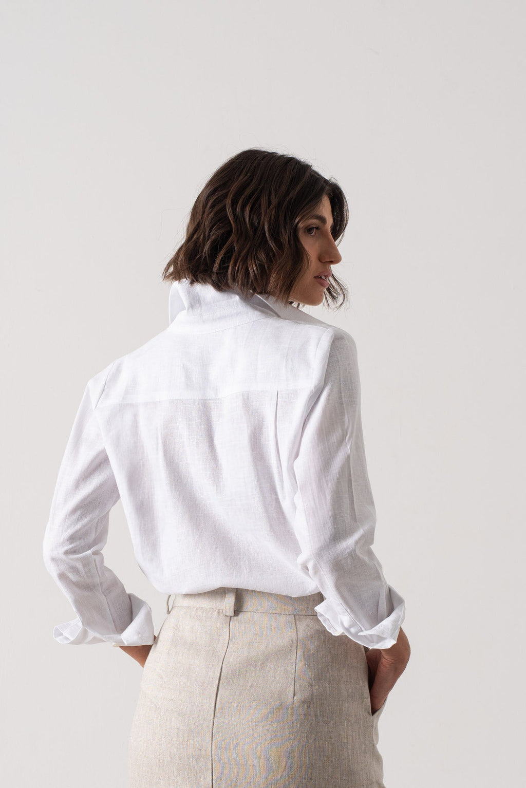 La Classica Linen Shirt White