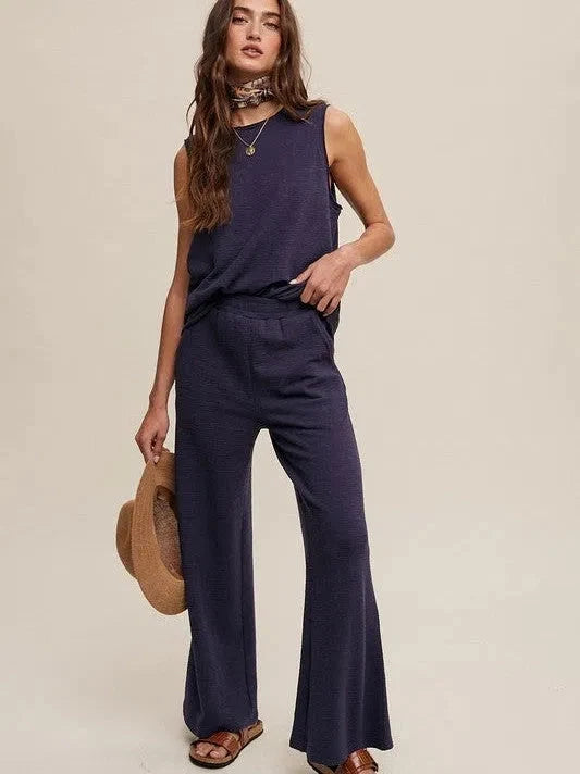 Soft Knit Tank and Sweat Pant Set