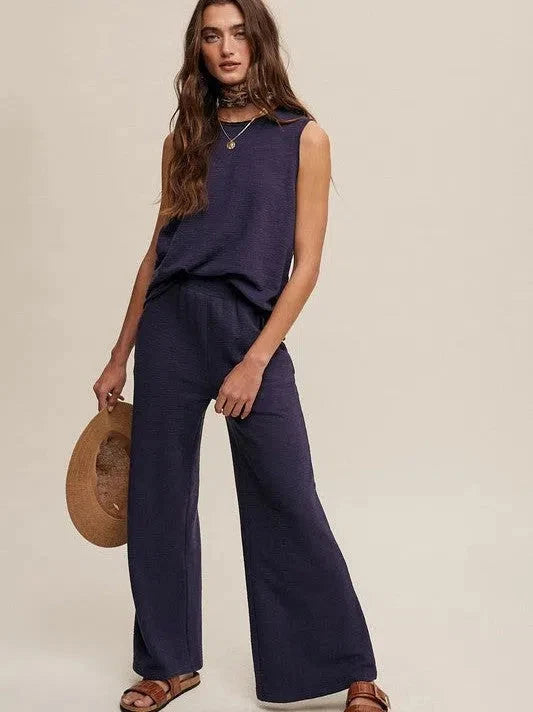 Soft Knit Tank and Sweat Pant Set