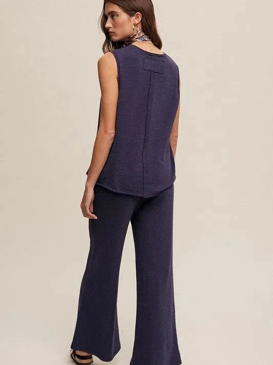Soft Knit Tank and Sweat Pant Set