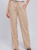 Creased Linen Pants
