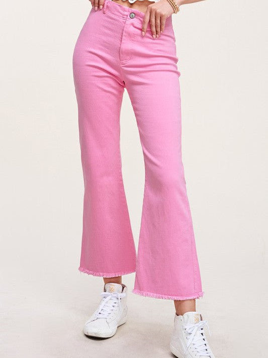 Wide Leg Ankle Length Pants