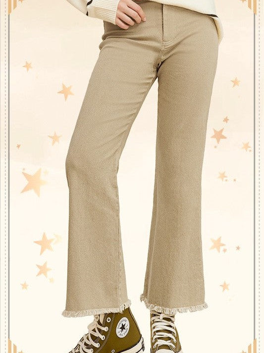 Wide Leg Ankle Length Pants