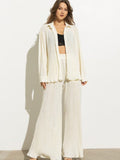Pleated Blouse Pants Set